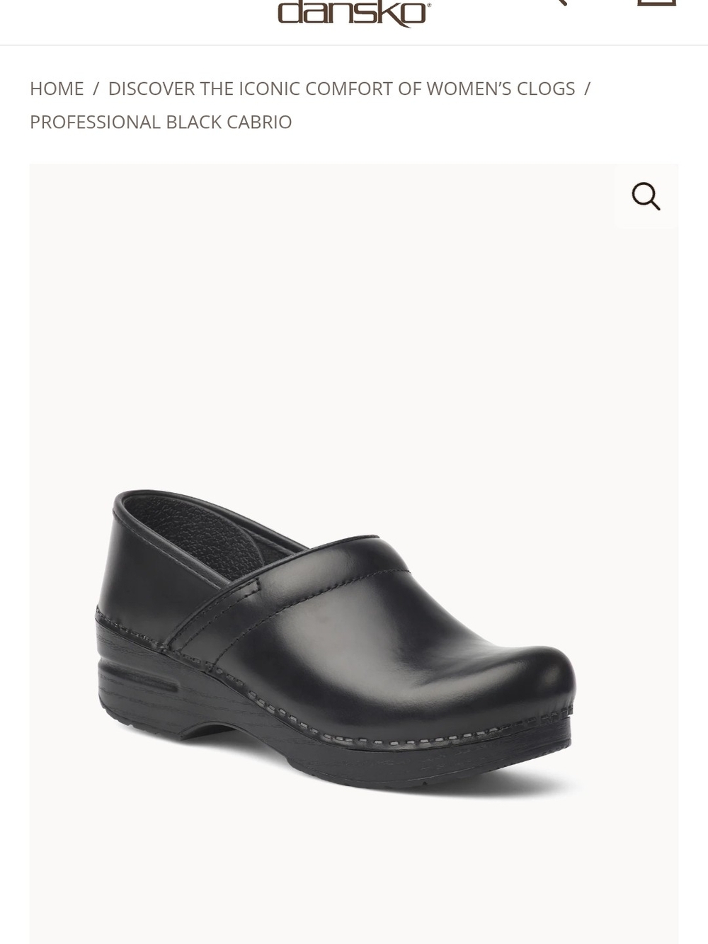 Dansko Black Professional Clog Size 41/ US 11